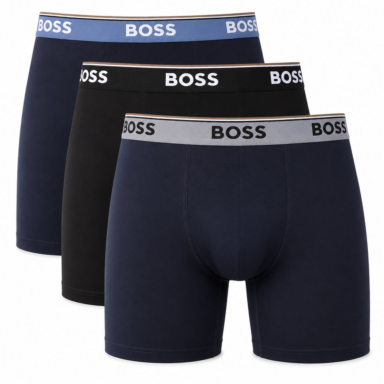 Boss Long boxer Power 3-Pack zwart